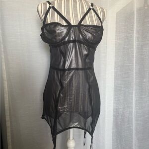 WIDOW Sheer Lingerie garter Dress